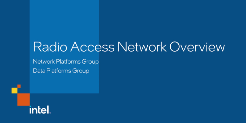 Chapter 1: Radio Access Network Overview