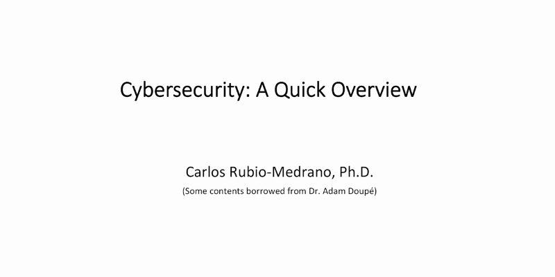 Chapter 1: Cybersecurity Introduction