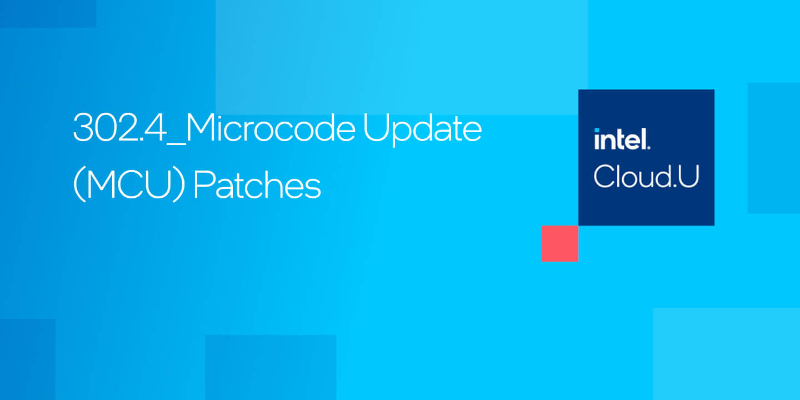 Chapter 1:Microcode Update (MCU) Patches