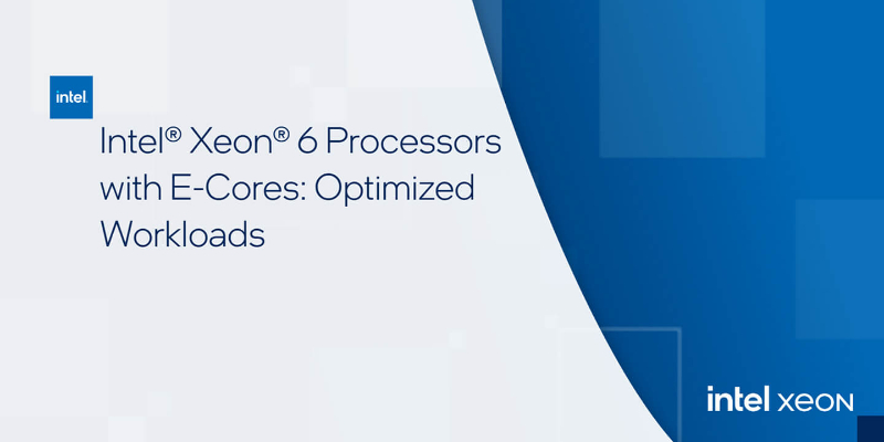 Intel® Xeon® 6 Processors with E-Cores: Optimized Workloads